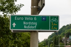 Der Euro Velo 6 führt hier durch