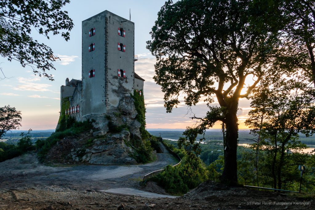 Burg Greifenstein Sonnenuntergang